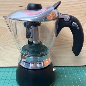 Bialetti Mukka Express 2 cup coffee maker rare Crystal version USED ONLY 2 X
